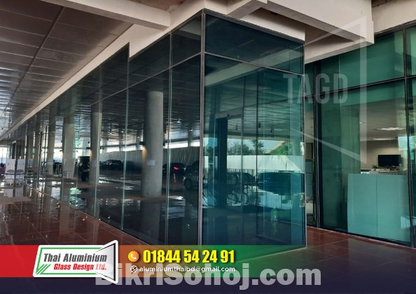 Office Thai Glass Patition Cutting Wall Glass